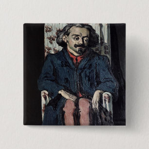 Paul Cezanne Achille Emperaire c.1879 15 Cm Square Badge