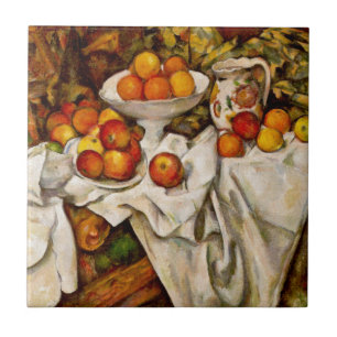 Paul Cezanne Apples Oranges Impressionism Ceramic Tile