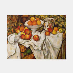 Paul Cezanne Apples Oranges Impressionism Doormat