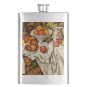 Paul Cezanne Apples Oranges Impressionism Hip Flask
