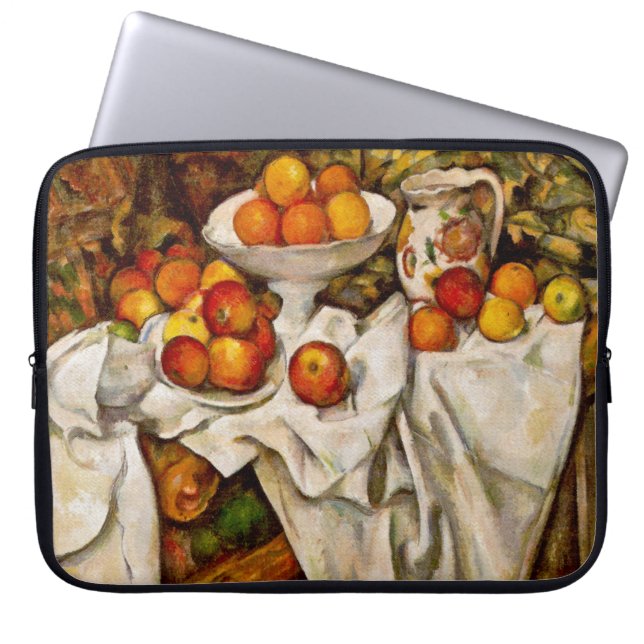 Paul Cezanne Apples Oranges Impressionism Laptop Sleeve (Front)