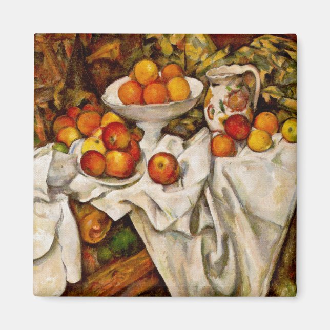 Paul Cezanne Apples Oranges Impressionism Magnet (Front)