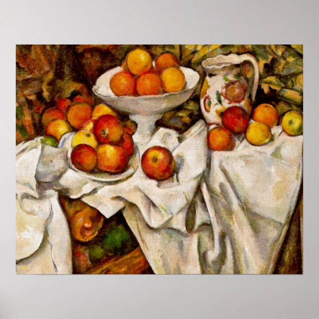 Paul Cezanne Apples Oranges Impressionism Poster (Front)
