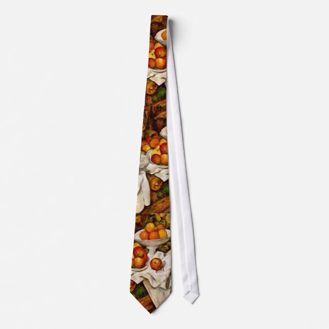 Paul Cezanne Apples Oranges Impressionism Tie (Front)