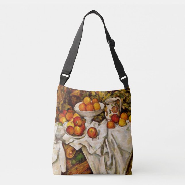 Paul Cezanne Apples Oranges Print Impressionism Crossbody Bag (Front)