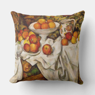 Paul Cezanne Apples Oranges Print Impressionism Cushion