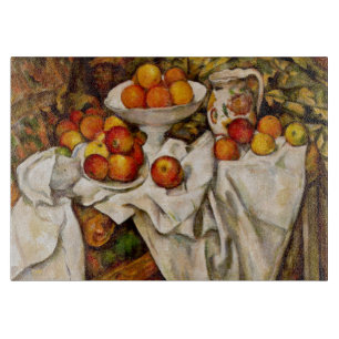 Paul Cezanne Apples Oranges Print Impressionism Cutting Board