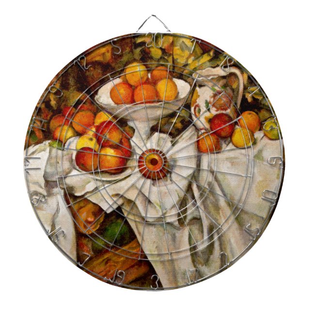 Paul Cezanne Apples Oranges Print Impressionism Dartboard (Front)