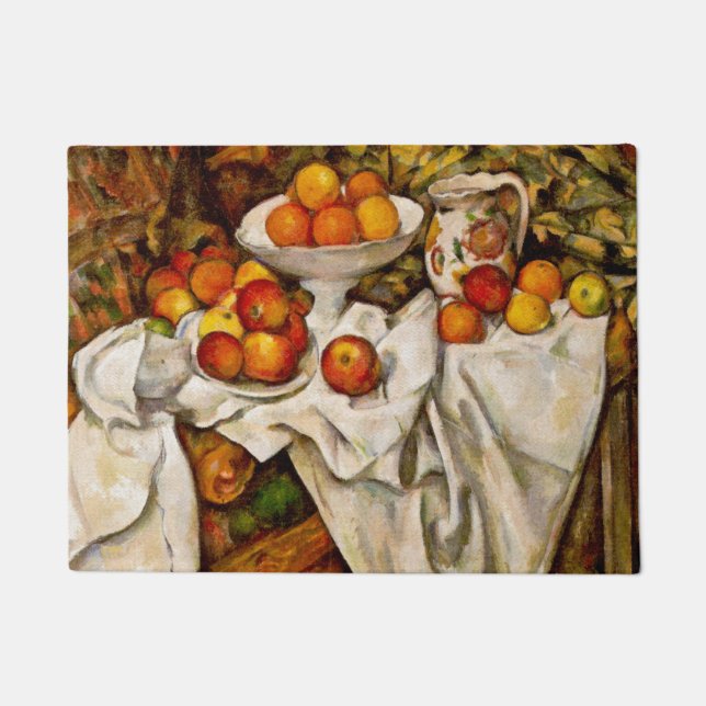 Paul Cezanne Apples Oranges Print Impressionism Doormat (Front)