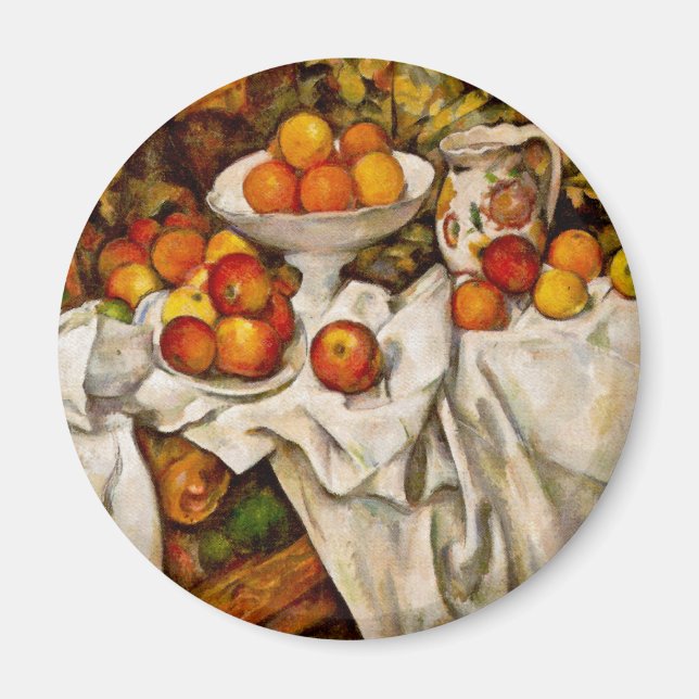 Paul Cezanne Apples Oranges Print Impressionism Magnet (Front)