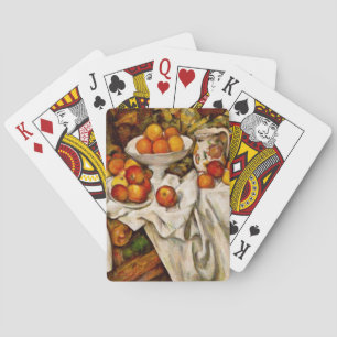 Paul Cezanne Apples Oranges Print Impressionism Playing Cards