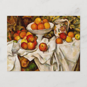 Paul Cezanne Apples Oranges Print Impressionism Postcard