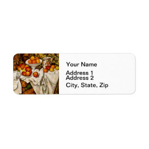 Paul Cezanne Apples Oranges Print Impressionism Return Address Label