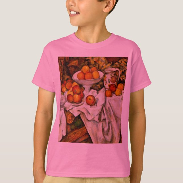 Paul Cezanne Apples Oranges Print Impressionism T-Shirt (Front)