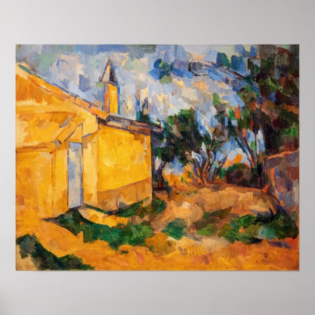 Paul Cezanne artwork - Le Cabanon de Jourdan Poster (Front)
