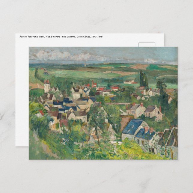 Paul Cezanne - Auvers, Panoramic View Postcard (Front/Back)