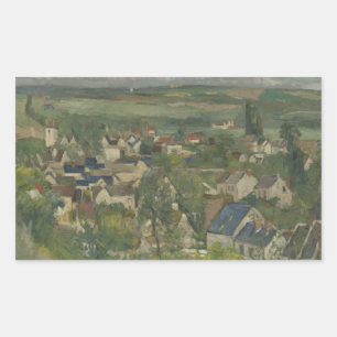 Paul Cezanne - Auvers, Panoramic View Rectangular Sticker