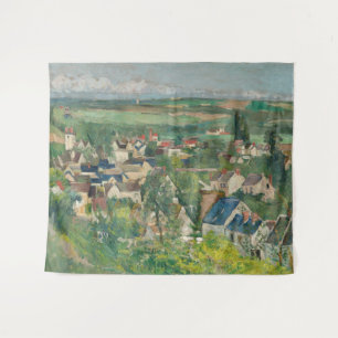 Paul Cezanne - Auvers, Panoramic View Tapestry