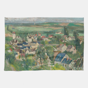 Paul Cezanne - Auvers, Panoramic View Tea Towel