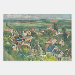 Paul Cezanne - Auvers, Panoramic View Wrapping Paper Sheet