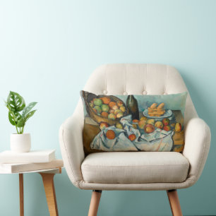 Paul Cezanne Basket of Apples Vintage Still Life Lumbar Cushion