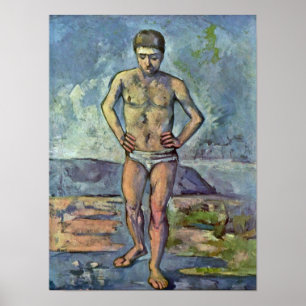 Paul Cezanne - Bather Poster