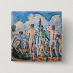 Paul Cezanne - Bathers 15 Cm Square Badge