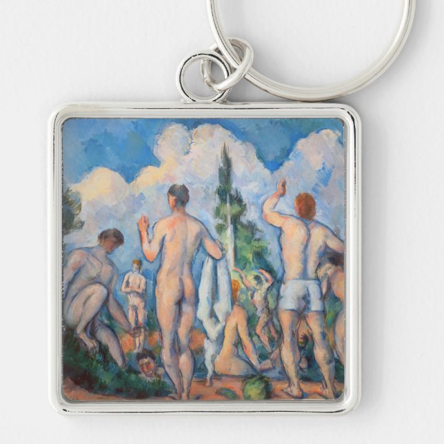 Paul Cezanne - Bathers Key Ring (Front)