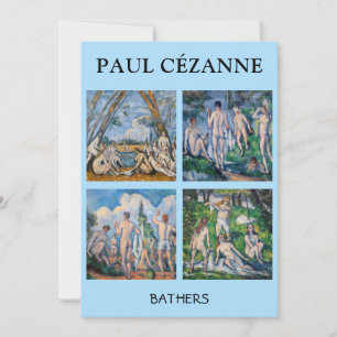 Paul Cezanne - Bathers Masterpieces Selection Invitation