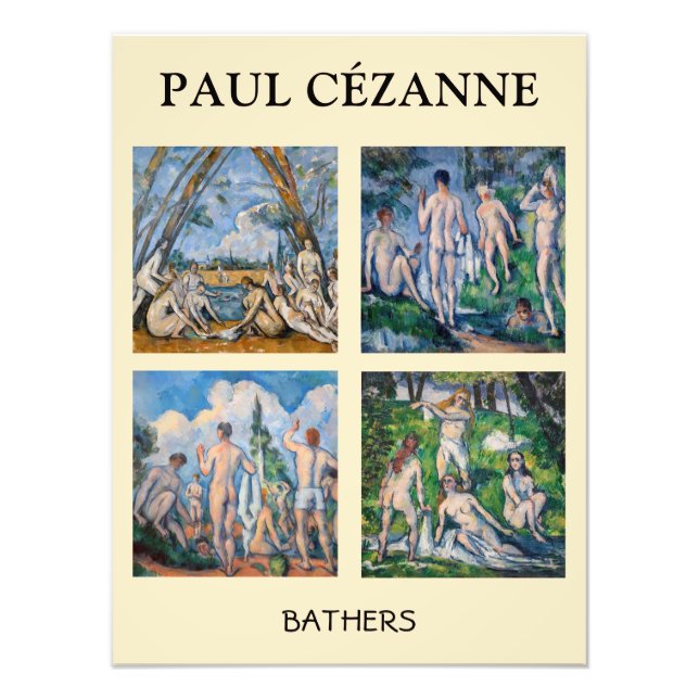 Paul Cezanne - Bathers Masterpieces Selection Photo Print (Front)