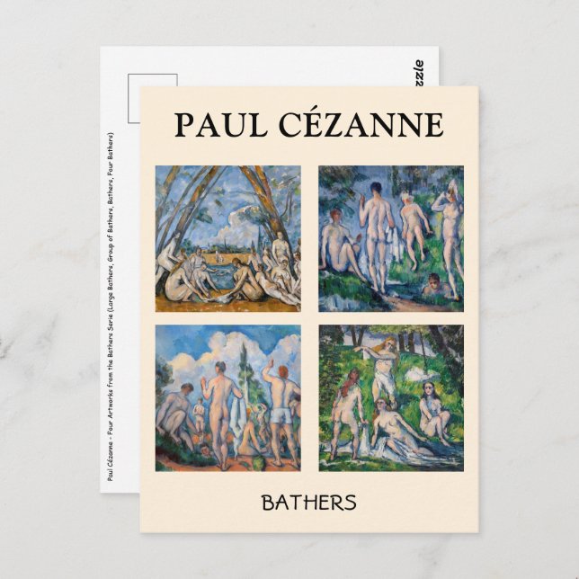 Paul Cezanne - Bathers Masterpieces Selection Postcard (Front/Back)