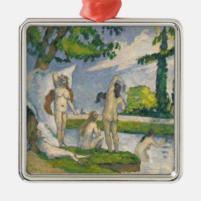 Paul Cezanne | Bathers Metal Tree Decoration (Front)
