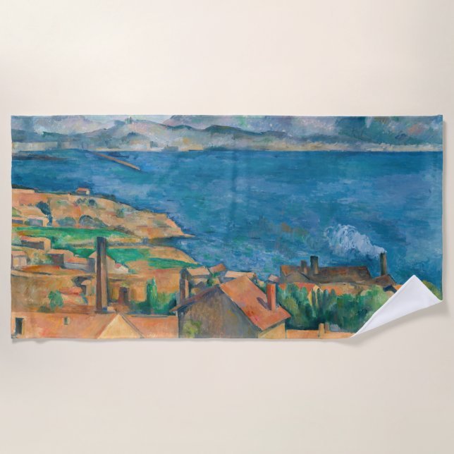 Paul Cezanne - Bay of Marseille, Seen from Estaque Beach Towel (Front)