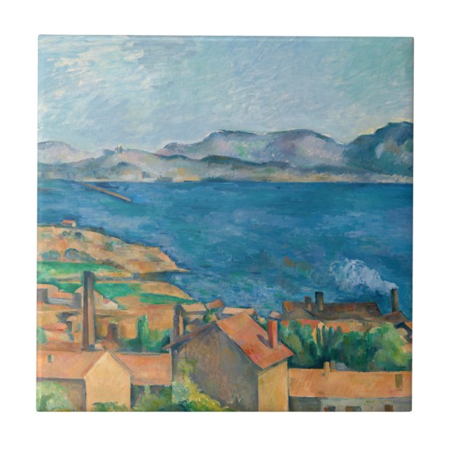 Paul Cezanne - Bay of Marseille, Seen from Estaque Ceramic Tile (Front)