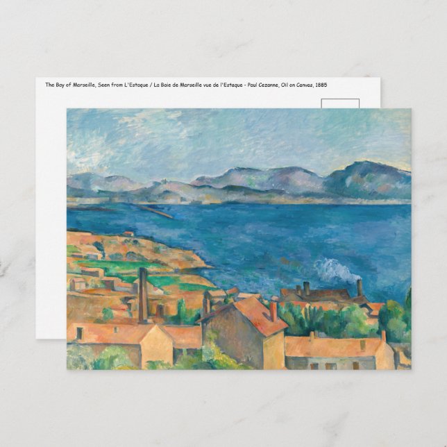 Paul Cezanne - Bay of Marseille, Seen from Estaque Postcard (Front/Back)