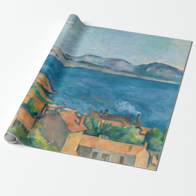 Paul Cezanne - Bay of Marseille, Seen from Estaque Wrapping Paper (Unrolled)