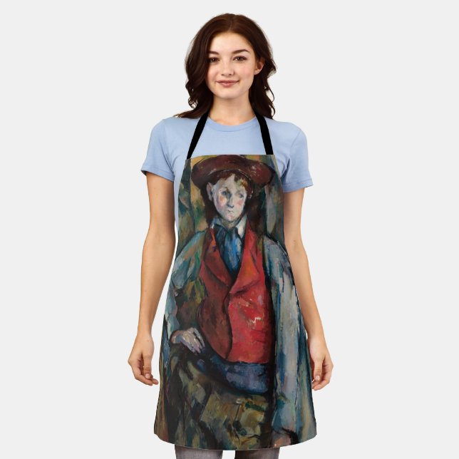 Paul Cezanne - Boy in the Red Vest Apron (Worn)