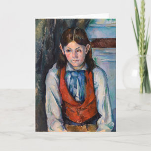 Paul Cezanne - Boy in the Red Vest Card