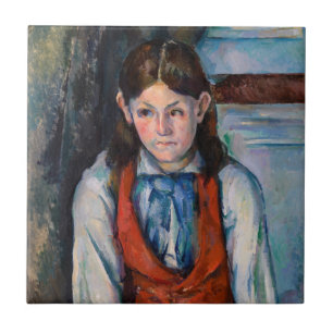 Paul Cezanne - Boy in the Red Vest Ceramic Tile
