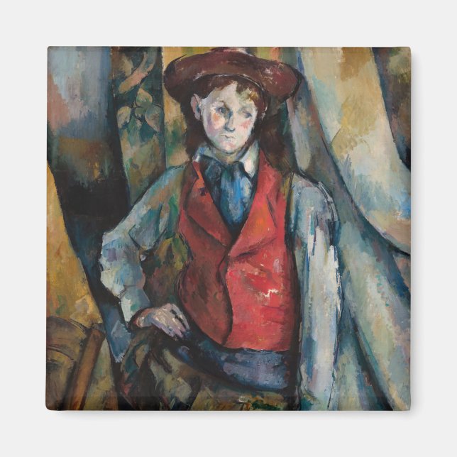 Paul Cezanne - Boy in the Red Vest Magnet (Front)