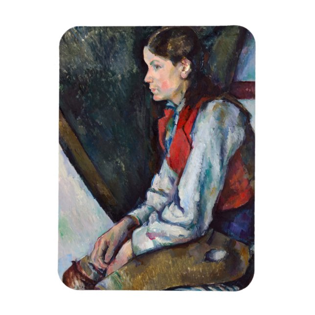 Paul Cezanne - Boy in the Red Vest Magnet (Vertical)