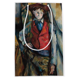Paul Cezanne - Boy in the Red Vest Medium Gift Bag