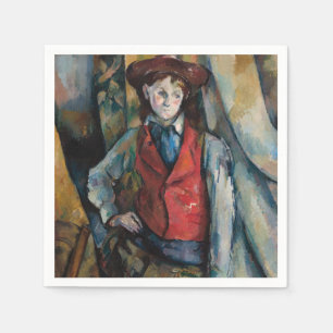 Paul Cezanne - Boy in the Red Vest Napkin