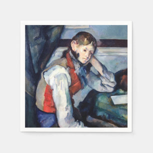 Paul Cezanne - Boy in the Red Vest Napkin