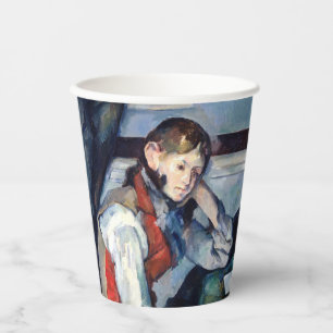 Paul Cezanne - Boy in the Red Vest Paper Cups