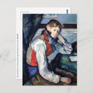 Paul Cezanne - Boy in the Red Vest Postcard