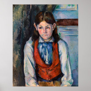 Paul Cezanne - Boy in the Red Vest Poster