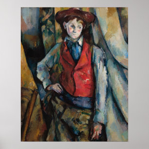 Paul Cezanne - Boy in the Red Vest Poster