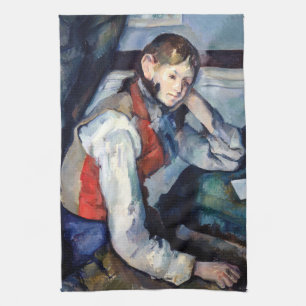 Paul Cezanne - Boy in the Red Vest Tea Towel