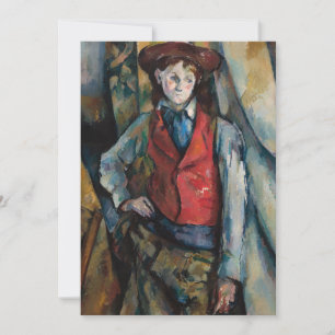 Paul Cezanne - Boy in the Red Vest Thank You Card